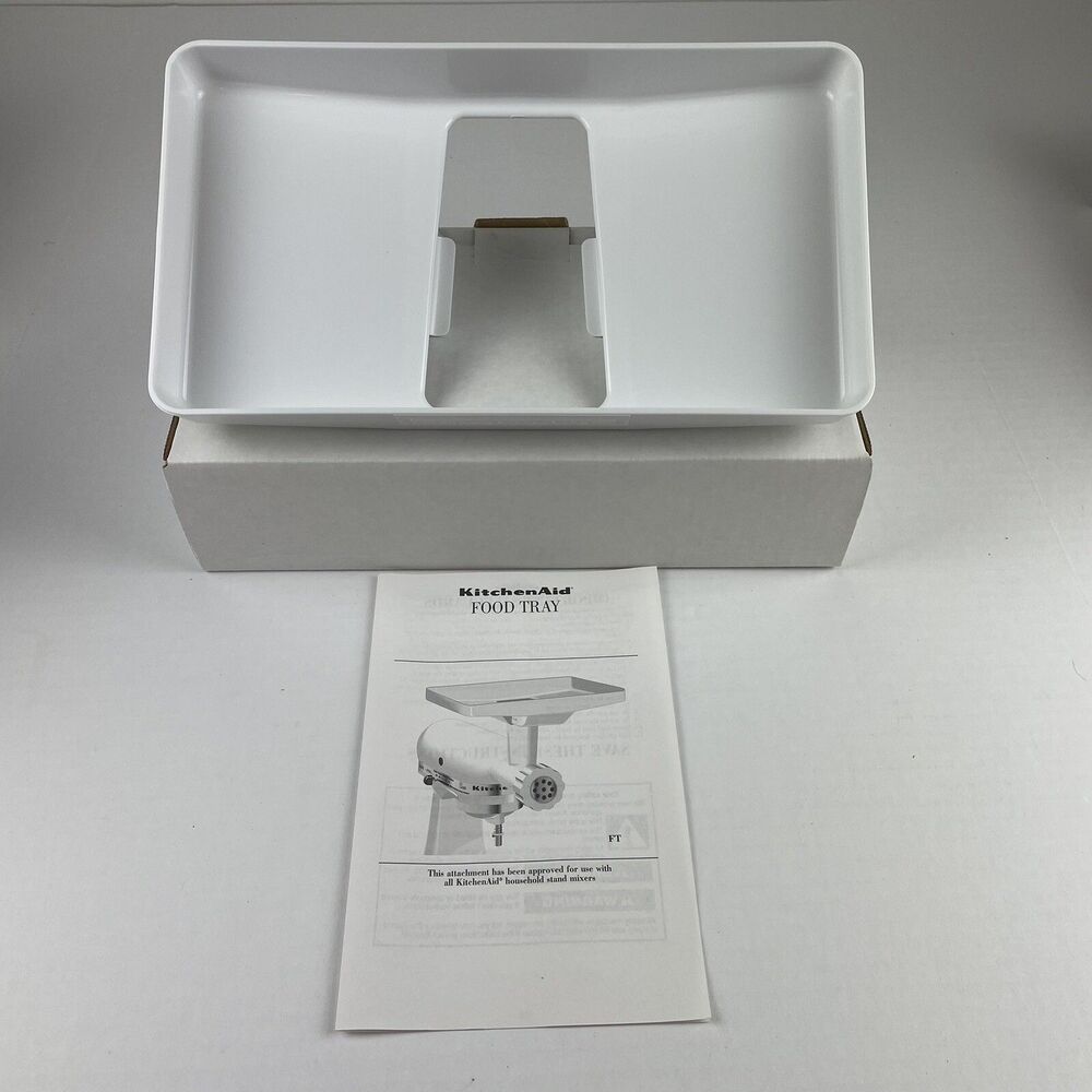 KitchenAid Food Tray For Household Stand Mixer Attachment White Model FT New